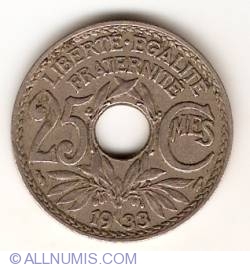 Image #1 of 25 Centimes 1933