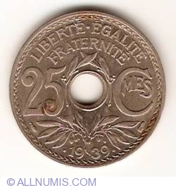 Image #1 of 25 Centimes 1939