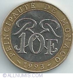 Image #1 of 10 Francs 1993