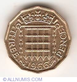 3 Pence 1966