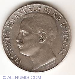5 Lire 1911 - 50th Anniversary of the Kingdom