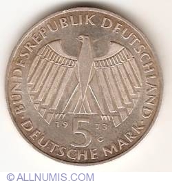 Image #1 of 5 Mărci 1973 G - 125 ani de la înființarea Parlamentului din Frankfurt