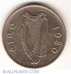 Image #2 of 5 Pence 1980
