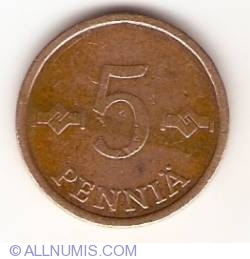 5 Pennia 1974