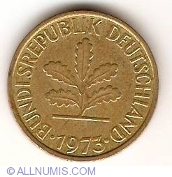 Image #2 of 5 Pfennig 1973 F