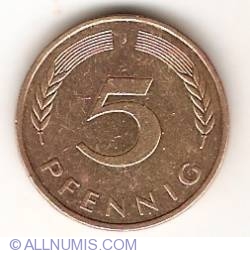 5 Pfennig 1977 J