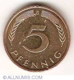 Image #1 of 5 Pfennig 1983 G