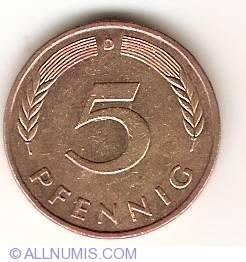 5 Pfennig 1984 D