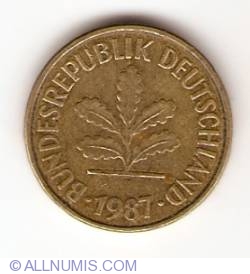 5 Pfennig 1987 F