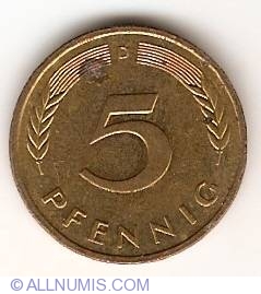 Image #1 of 5 Pfennig 1992 D