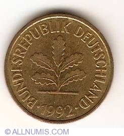 Image #2 of 5 Pfennig 1992 D