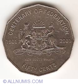 50 Cents 2001 - Centenary of Federation (New South Wales)