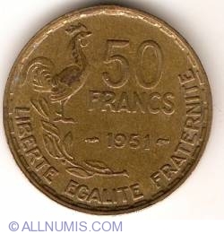 Image #1 of 50 Francs 1951