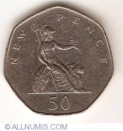 Image #1 of 50 New Pence 1976