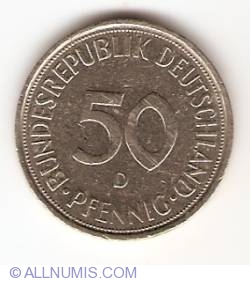 Image #1 of 50 Pfennig 1973 D