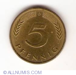 Image #1 of 5 Pfennig 1981 D
