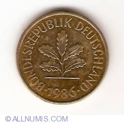 Image #2 of 5 Pfennig 1986 G