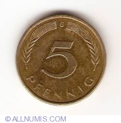 5 Pfennig 1986 G