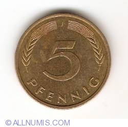5 Pfennig 1988 J