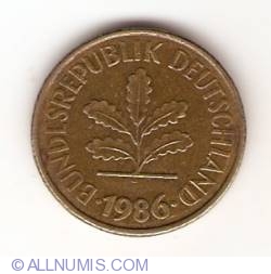 Image #2 of 5 Pfennig 1986 D