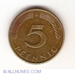 5 Pfennig 1986 D