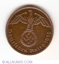 Image #2 of 2 Reichspfennig 1939 B