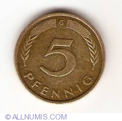 Image #1 of 5 Pfennig 1976 G