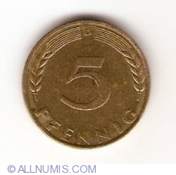 Image #1 of 5 Pfennig 1969 D