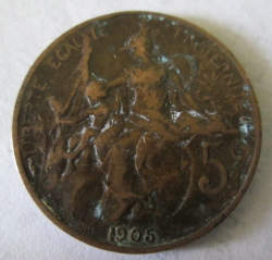 5 Centimes 1905