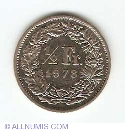 Image #1 of ½ Franc 1978