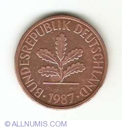 Image #2 of 2 Pfennig 1987 D