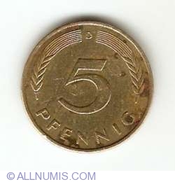 Image #1 of 5 Pfennig 1978 D