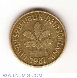 Image #2 of 5 Pfennig 1987 J