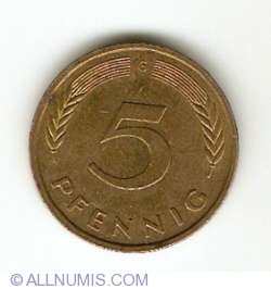 Image #1 of 5 Pfennig 1977 G