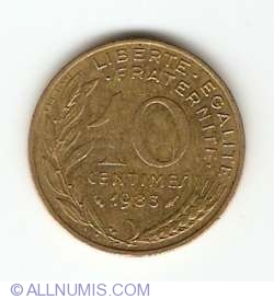 Image #1 of 10 Centimes 1983