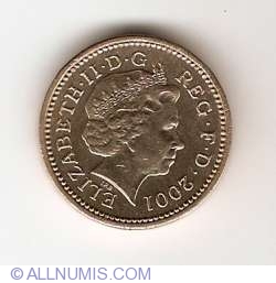 Image #2 of 1 Pound 2001 - Northern Ireland