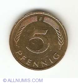 Image #1 of 5 Pfennig 1980 F