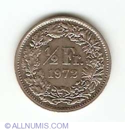 Image #1 of ½ Franc 1972