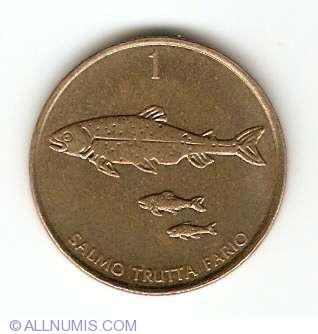 Slovenia 1992 1 Tolar Uncirculated Coin KM4 