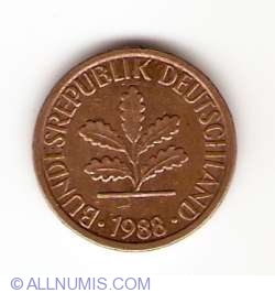Image #2 of 1 Pfennig 1988 J