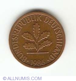 Image #2 of 1 Pfennig 1986 G