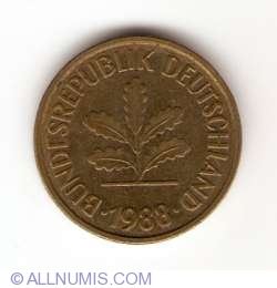 Image #2 of 5 Pfennig 1988 D