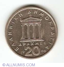 Image #1 of 20 Drachmes 1988