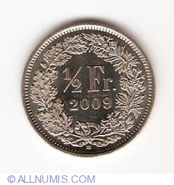 Image #1 of ½ Franc 2009 B