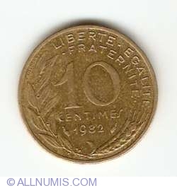 Image #1 of 10 Centimes 1982