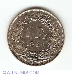 Image #1 of 1 Franc 1968 B