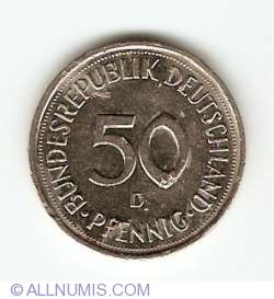 Image #1 of 50 Pfennig 1990 D