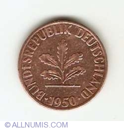 Image #2 of 1 Pfennig 1950 D