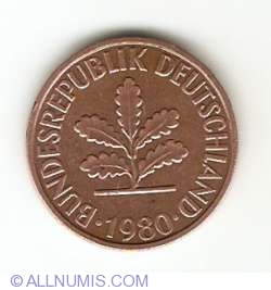 2 Pfennig 1980 D