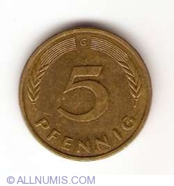 5 Pfennig 1988 G